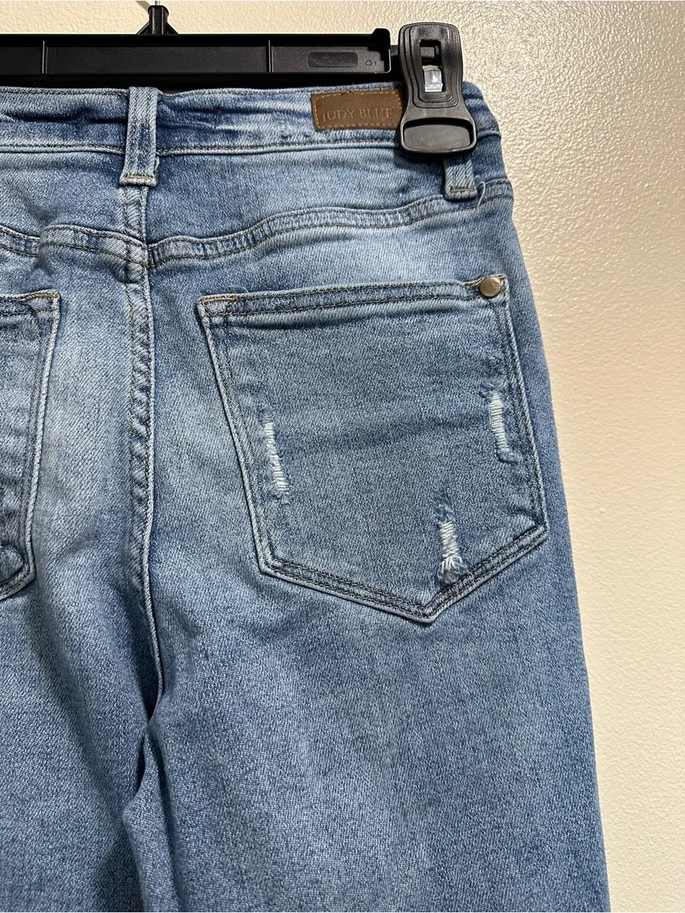 Women’s Judy Blue Ultra Distressed Light Blue High Rise Straight Leg Jeans